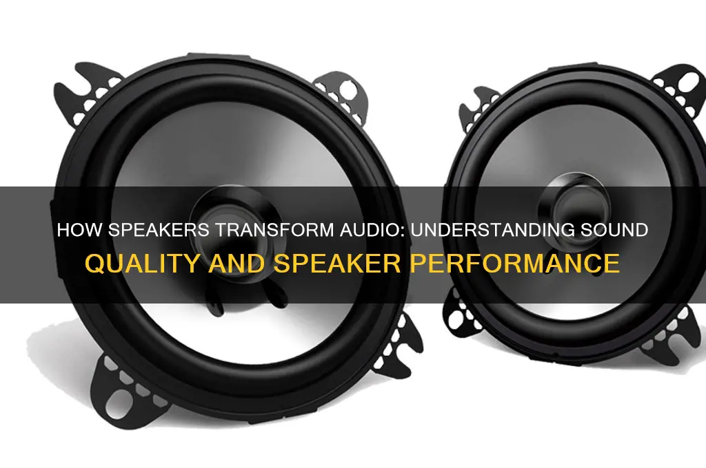what audio sound like speakers