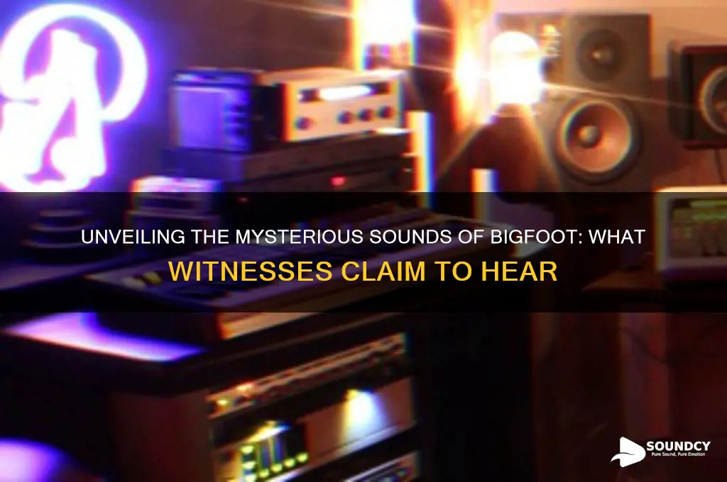 what big foot sounds like
