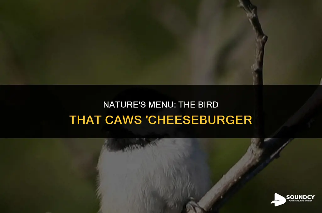 what bird has a call that sounds like cheeseburger
