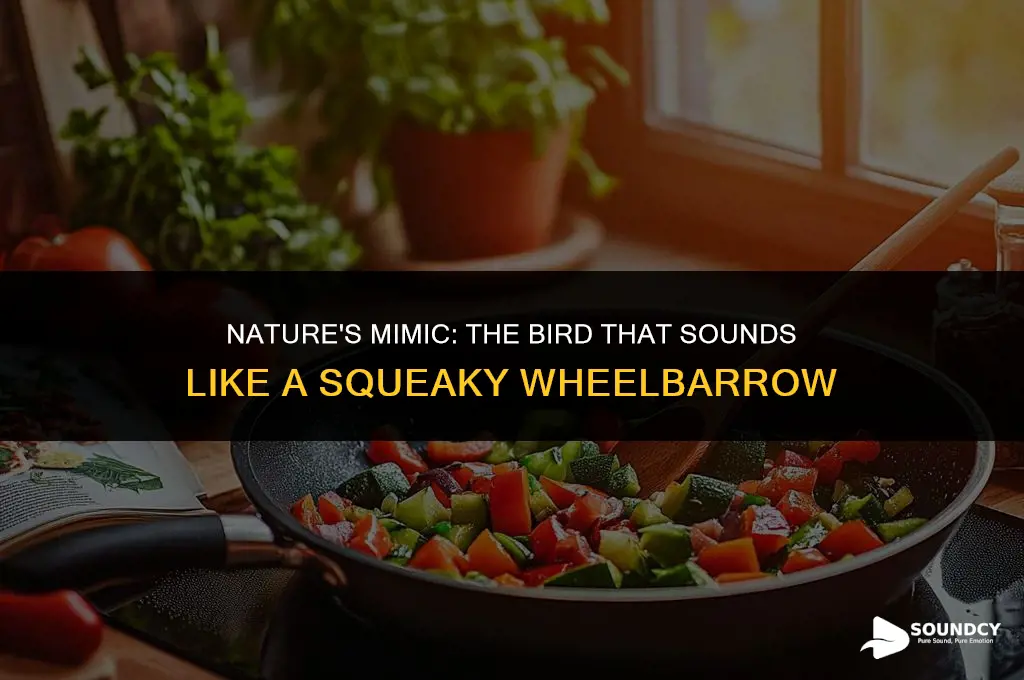 what bird makes a sound like a squeaky wheelbarrow
