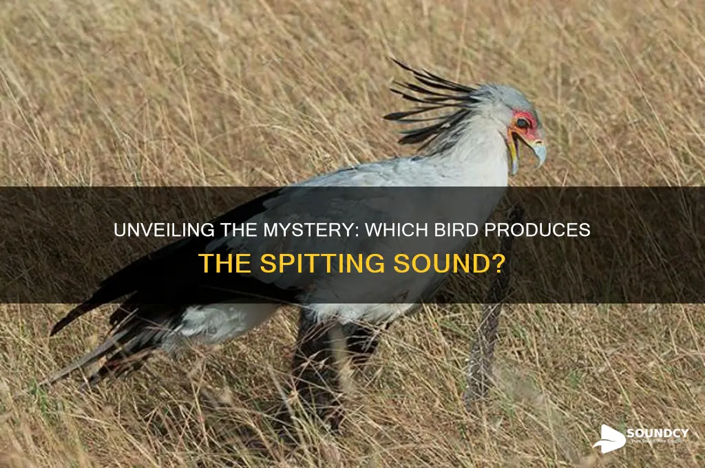 what bird makes spitting sound