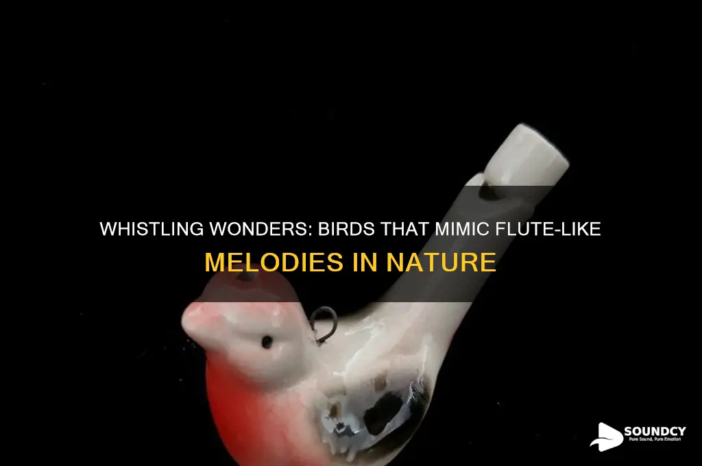what bird sounds like a whistle or a flute