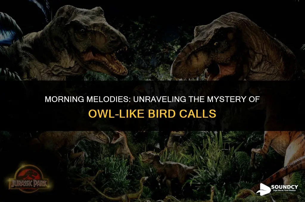 what bird sounds like an owl in the morning