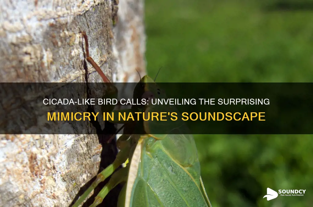 what bird sounds like cicada