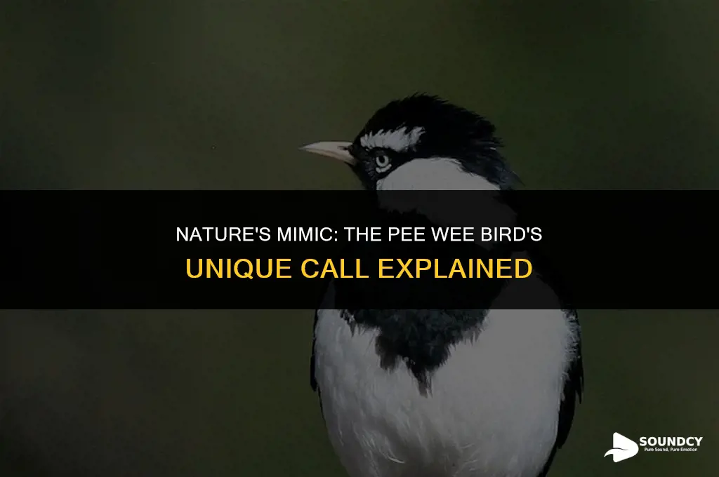what bird sounds like it is saying pee wee