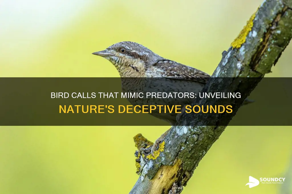 what bird sounds like predator