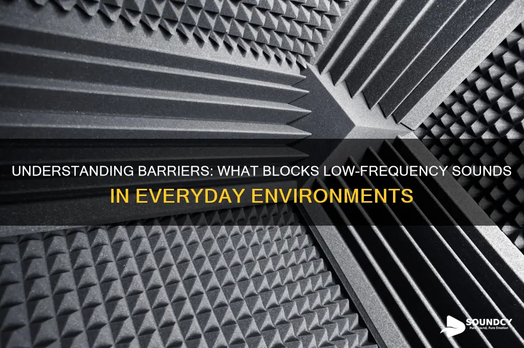 what blocks low frequency sounds