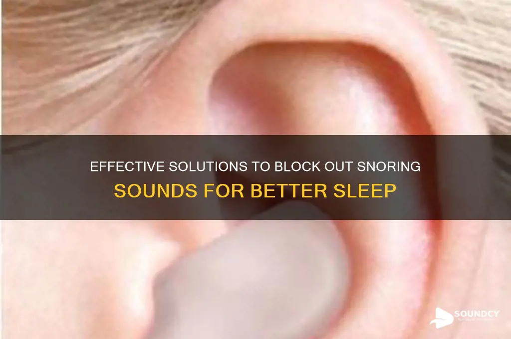 what blocks out snoring sound