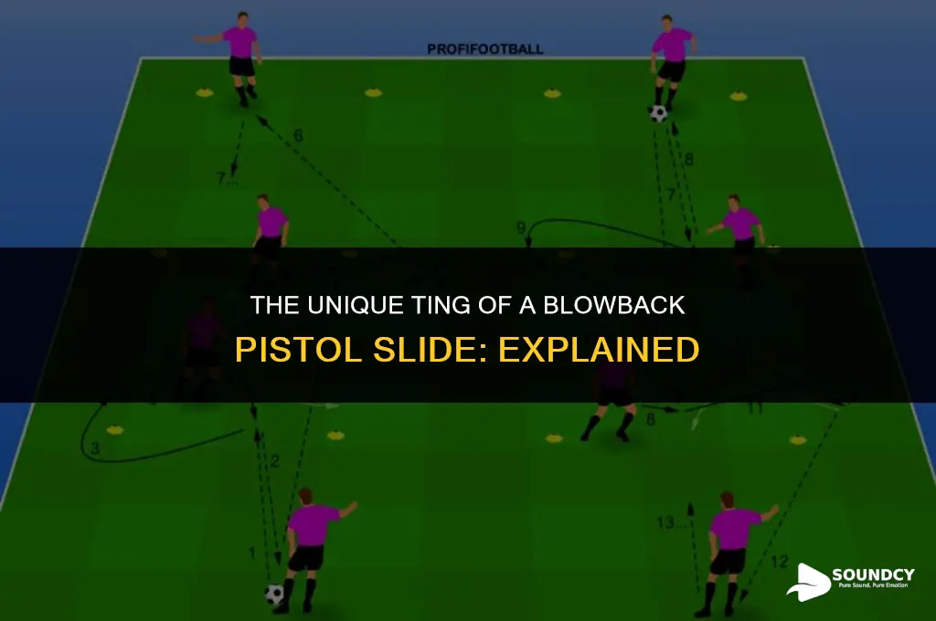 what blowback pistol makes a ting sound while sliding
