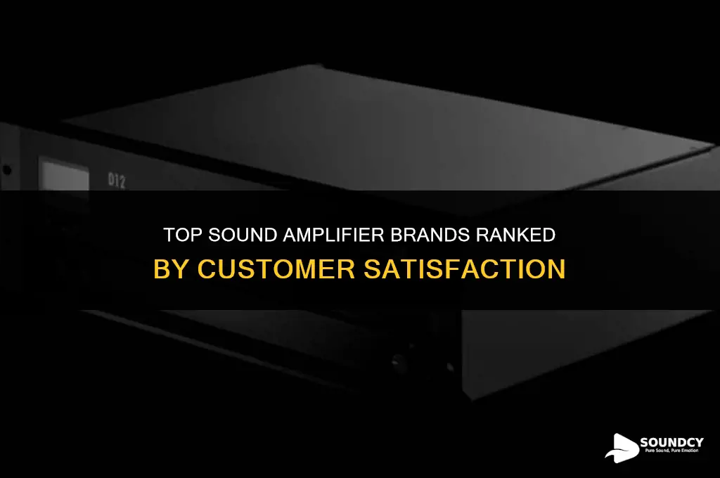 what brand has the most satisfaction with sound amplifier