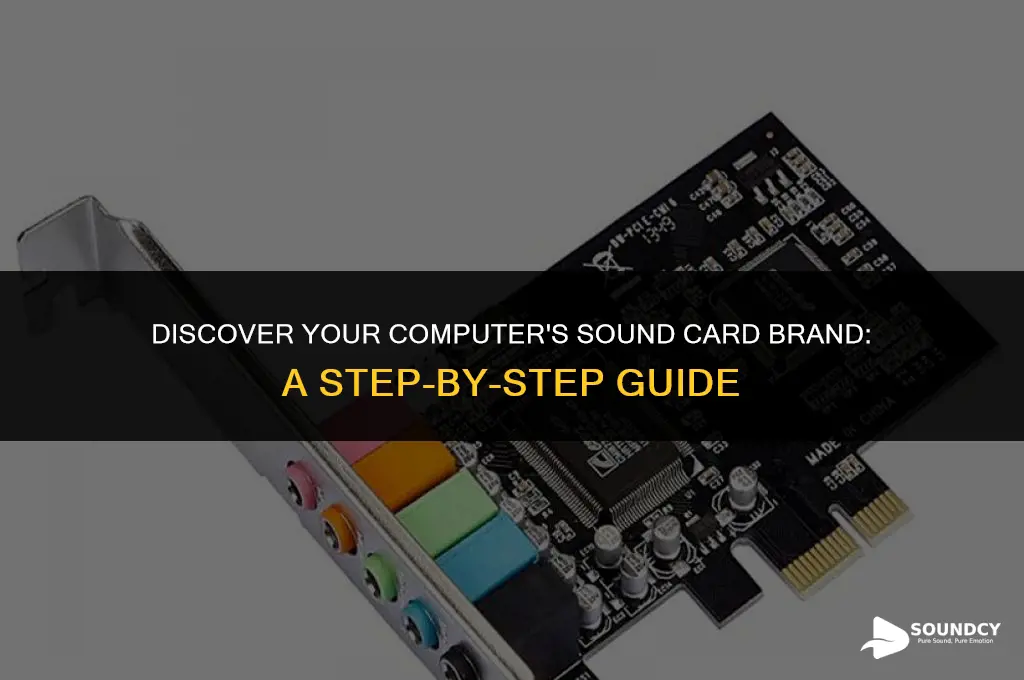 what brand of sound card does my computer have