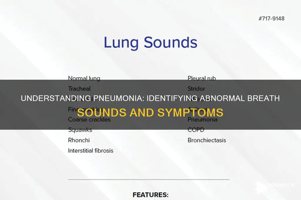 what breath sound with pneumonia