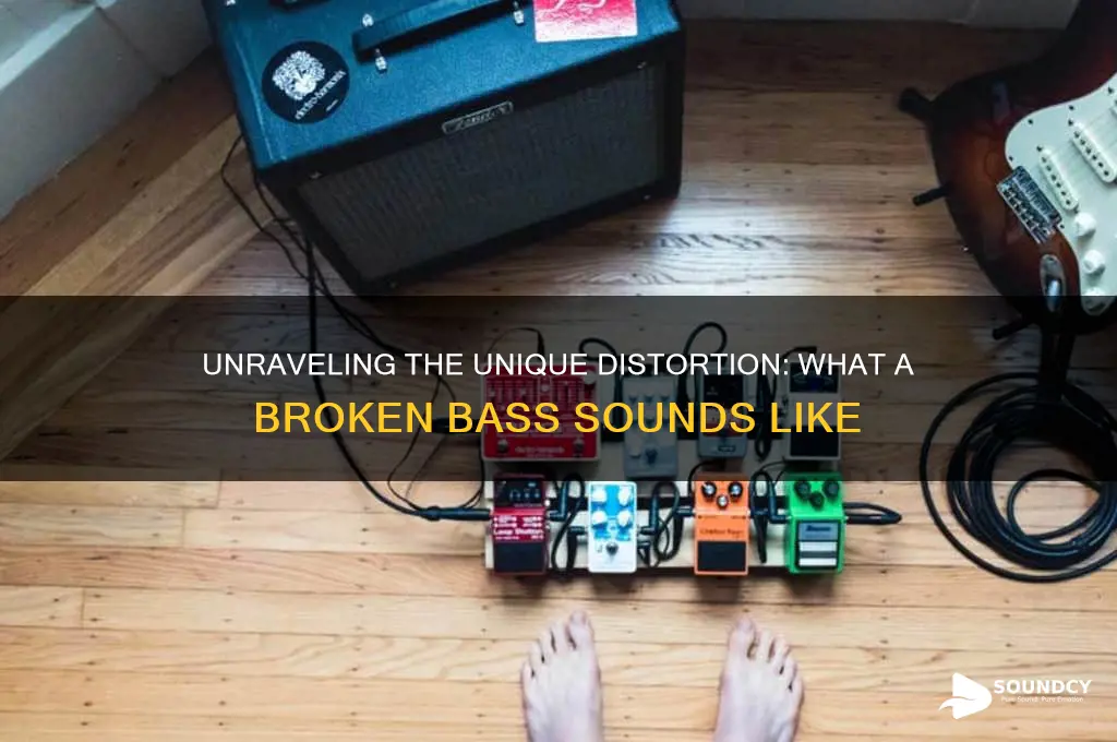 what broken bass sound slike