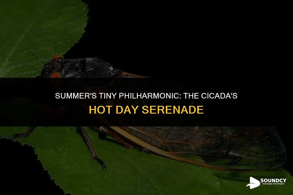 what bug makes a buzzing sound on hot days