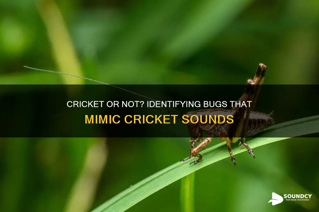what bugs sound like crickets