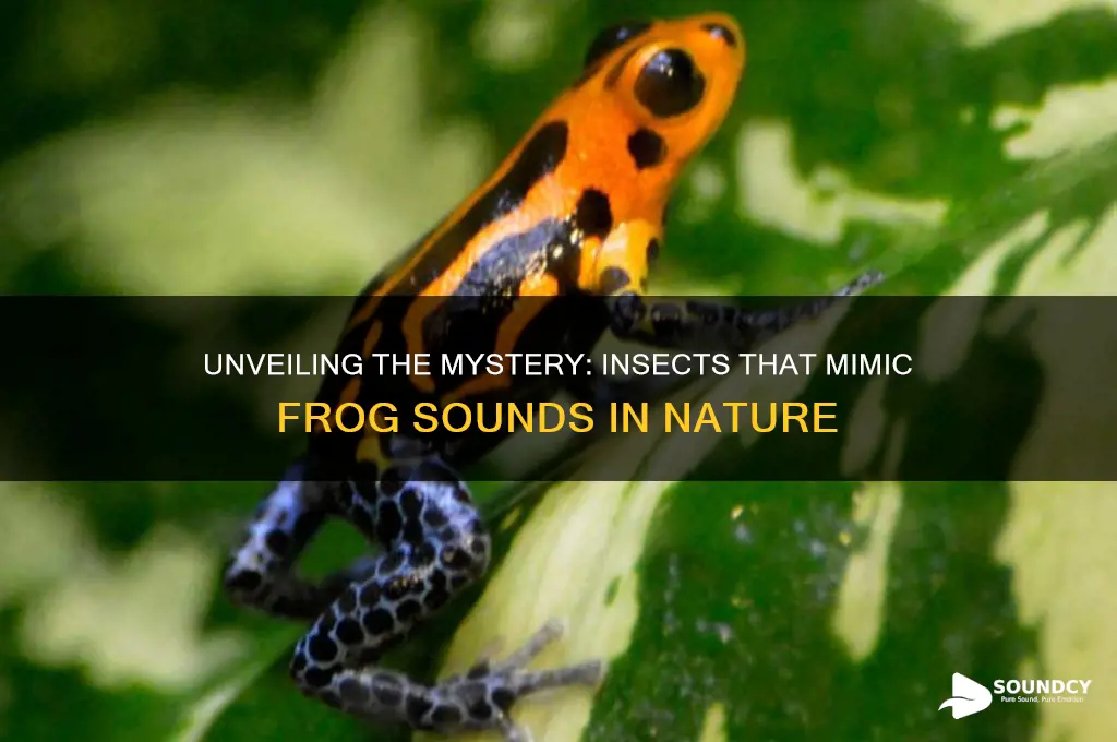 what bugs sound like frogs