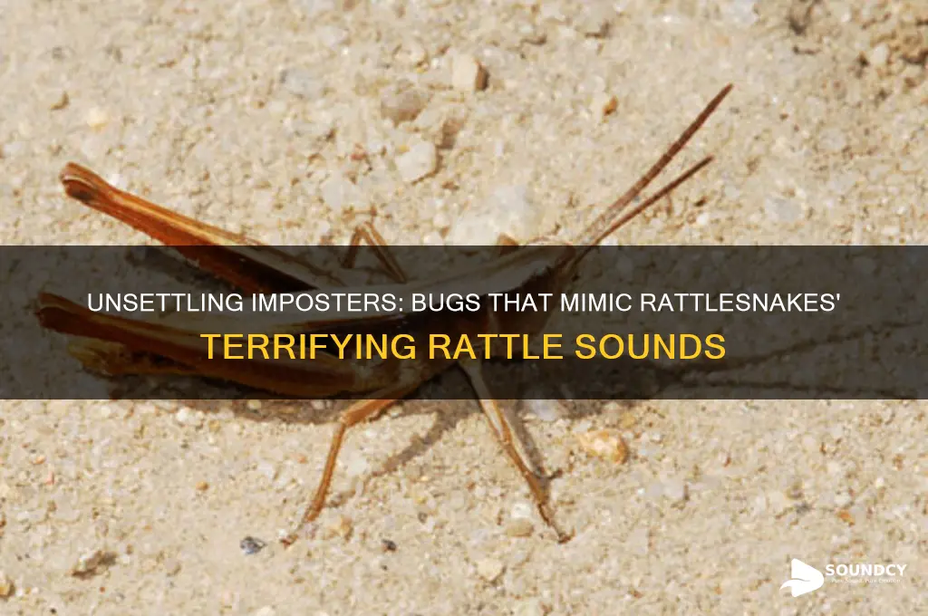 what bugs sound like rattlesnakes