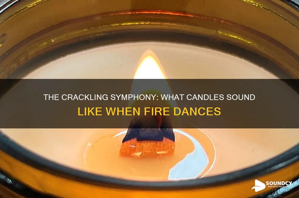 what candels sound like fire