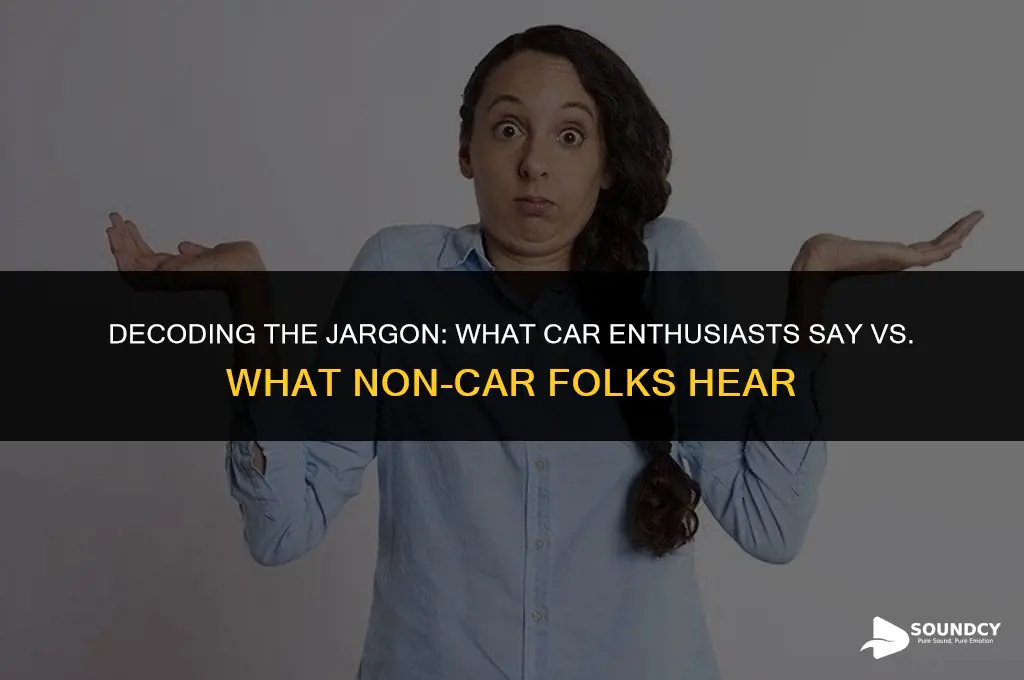 what car people sound like to non car people