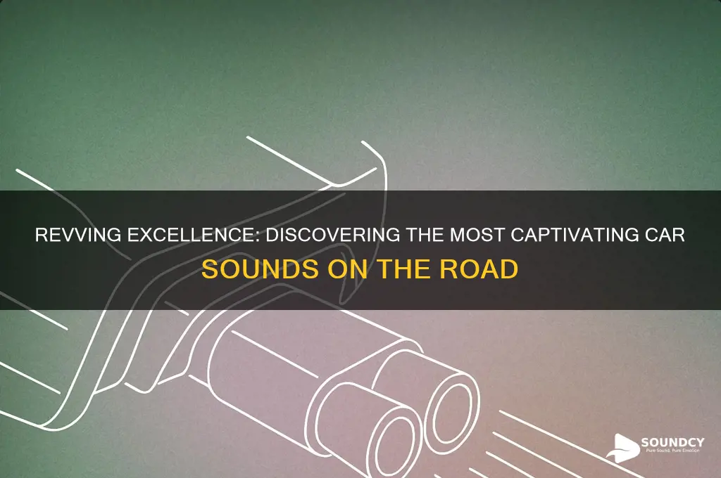 what car sounds the best