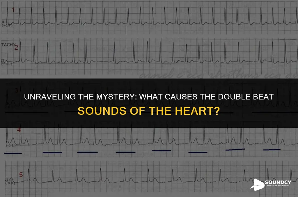 what caused the double beat sounds of the heart