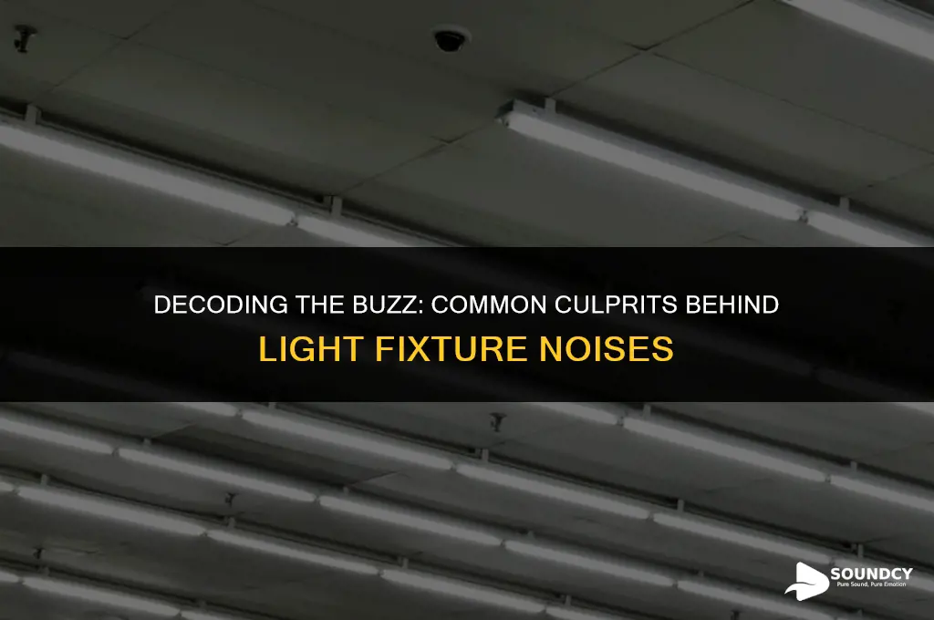 what causes a buzzing sound from a light fixture