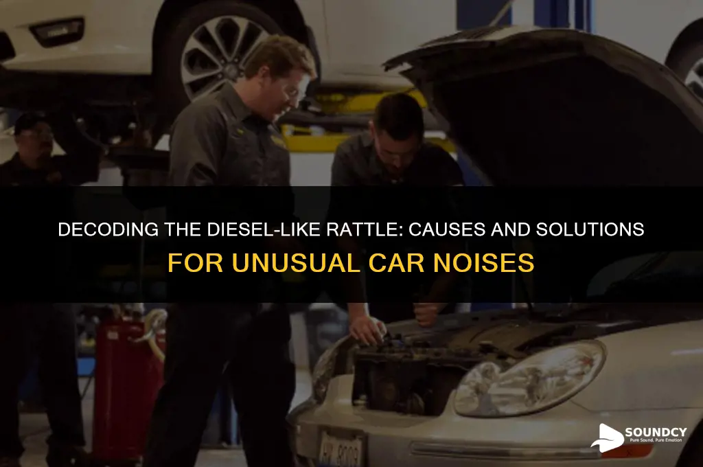 what causes a car to sound like a diesel