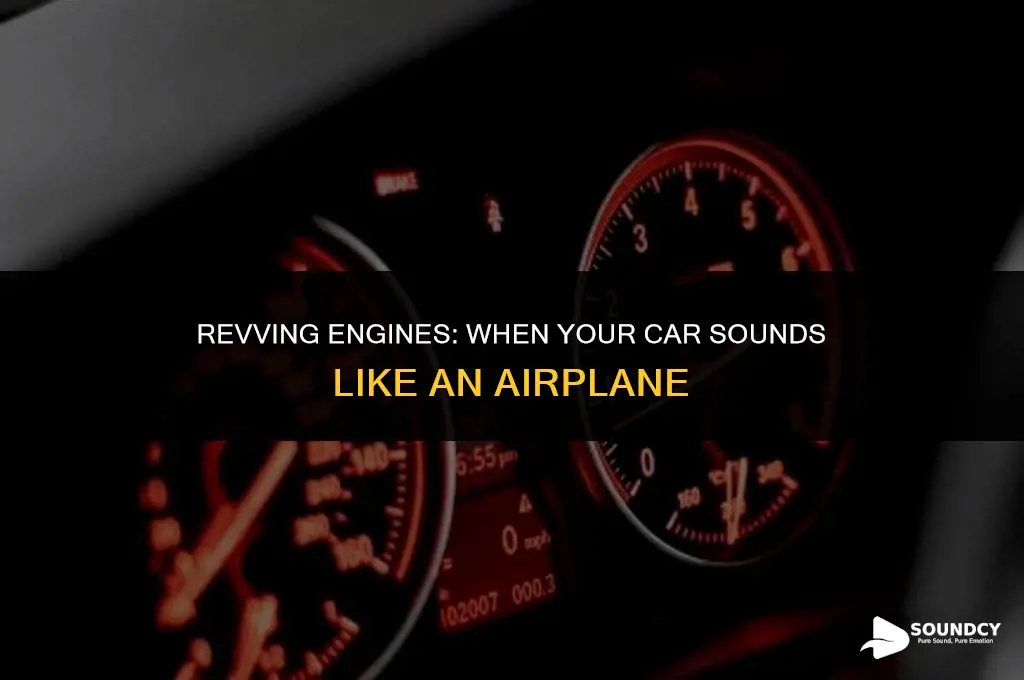 what causes a car to sound like an airplane