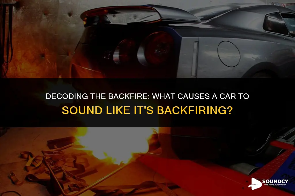 what causes a car to sound like its backfiring
