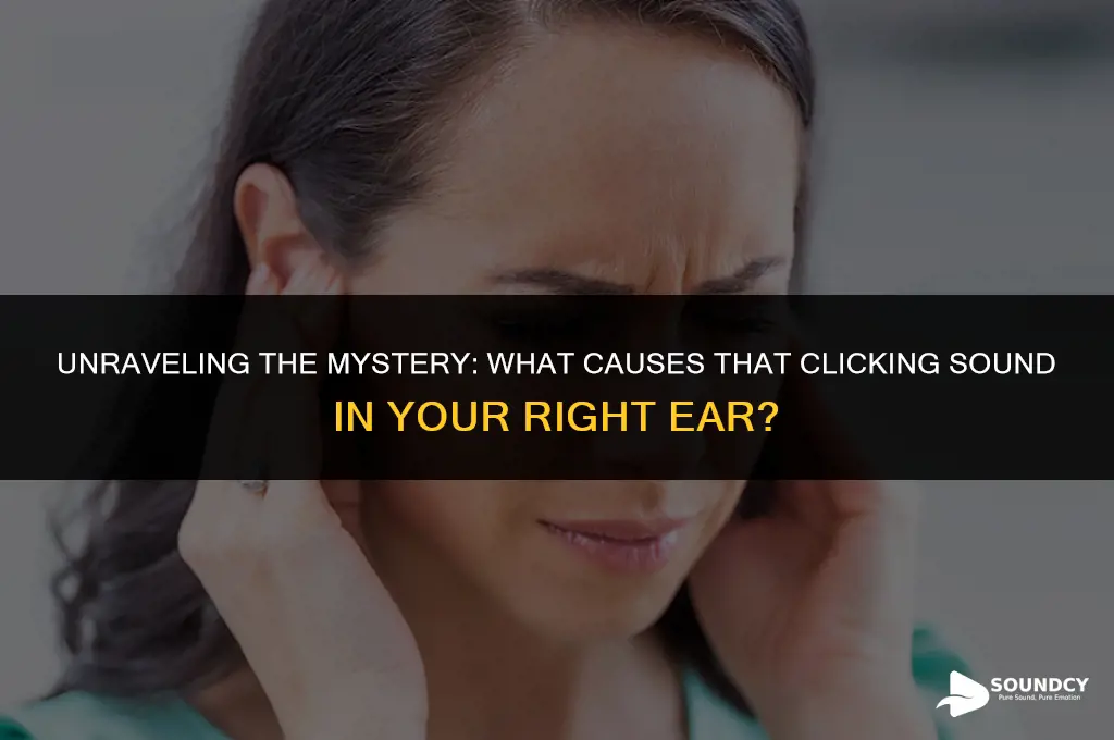 what causes a clicking sound in your right ear