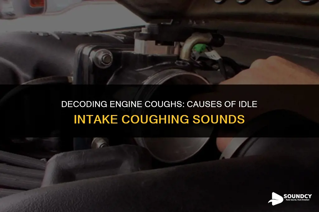 what causes a coughing sound at idle in intake