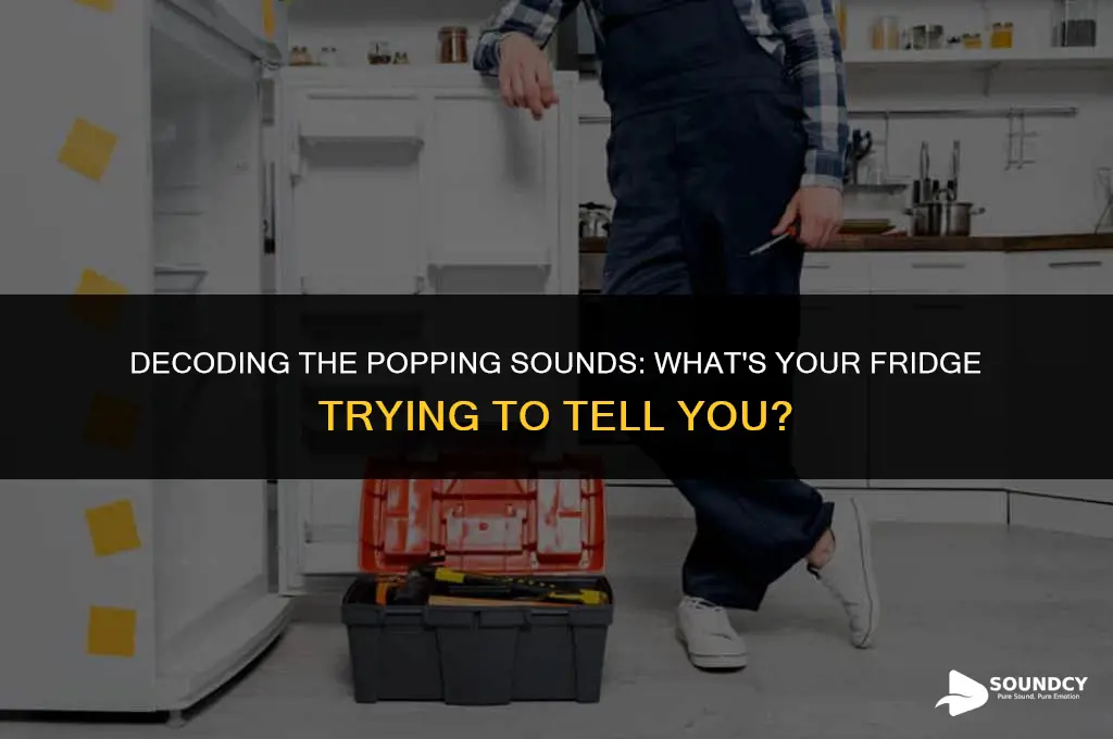 what causes a fridge to make a popping sound