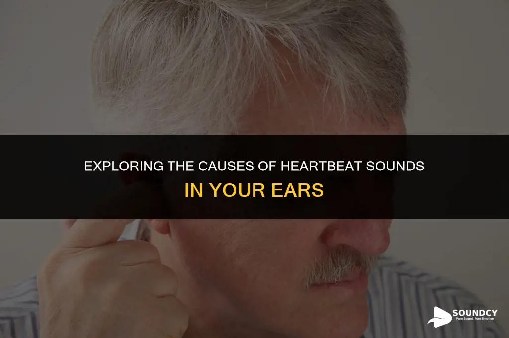 what causes a heart beat sound in your ear