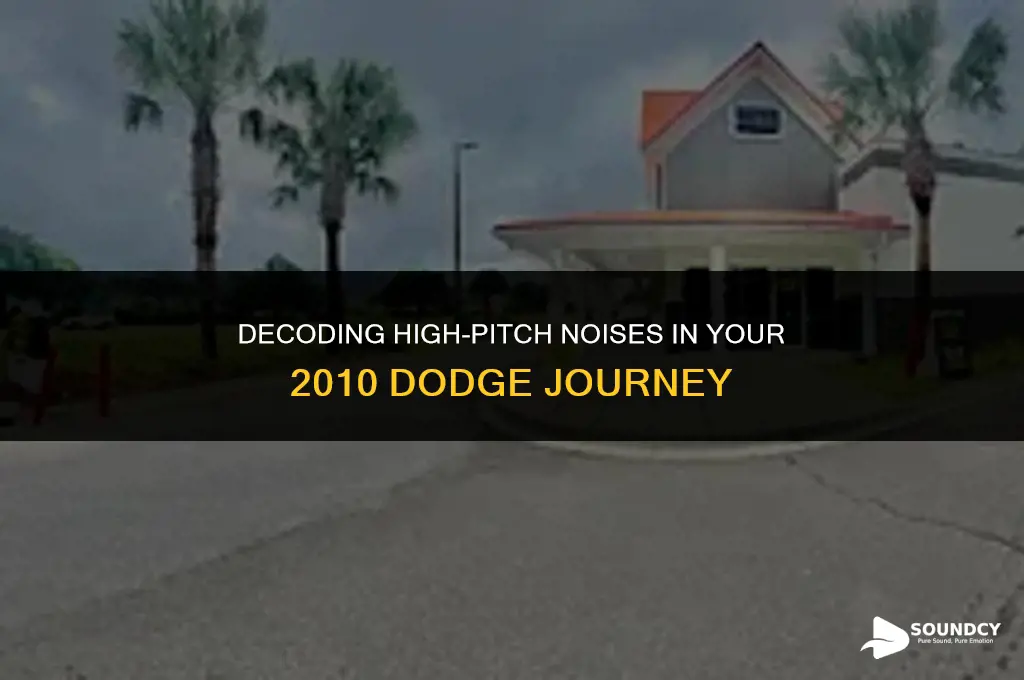 what causes a high pitch sound 2010 dodge journey