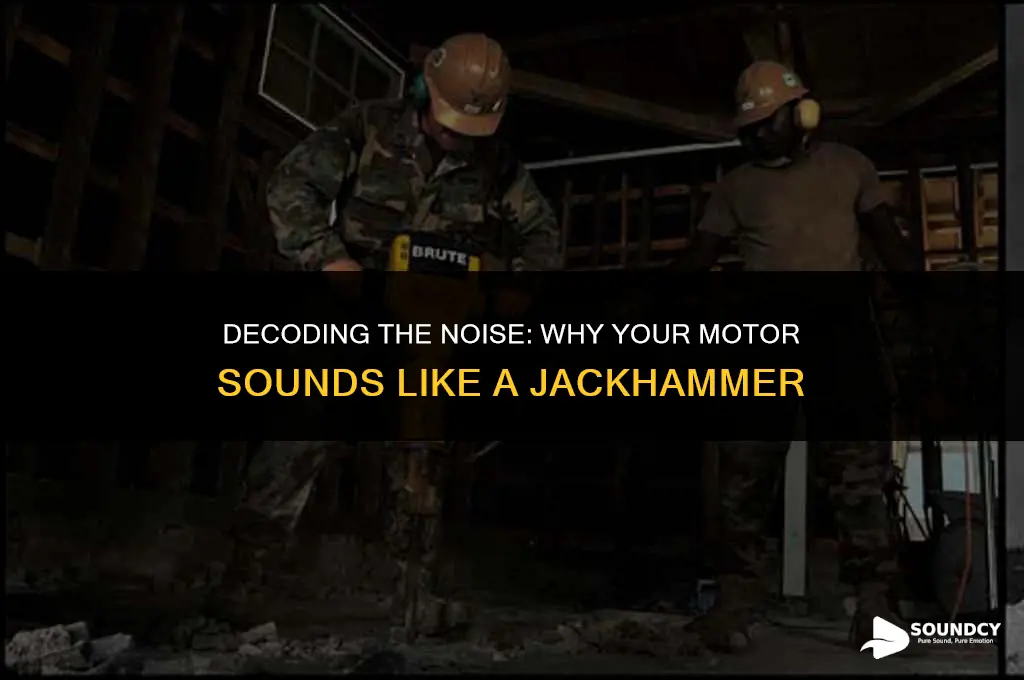 what causes a motor to sound like a jackhammer