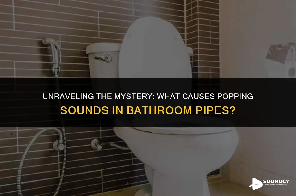 what causes a popping sound in bathroom plumbing pipes