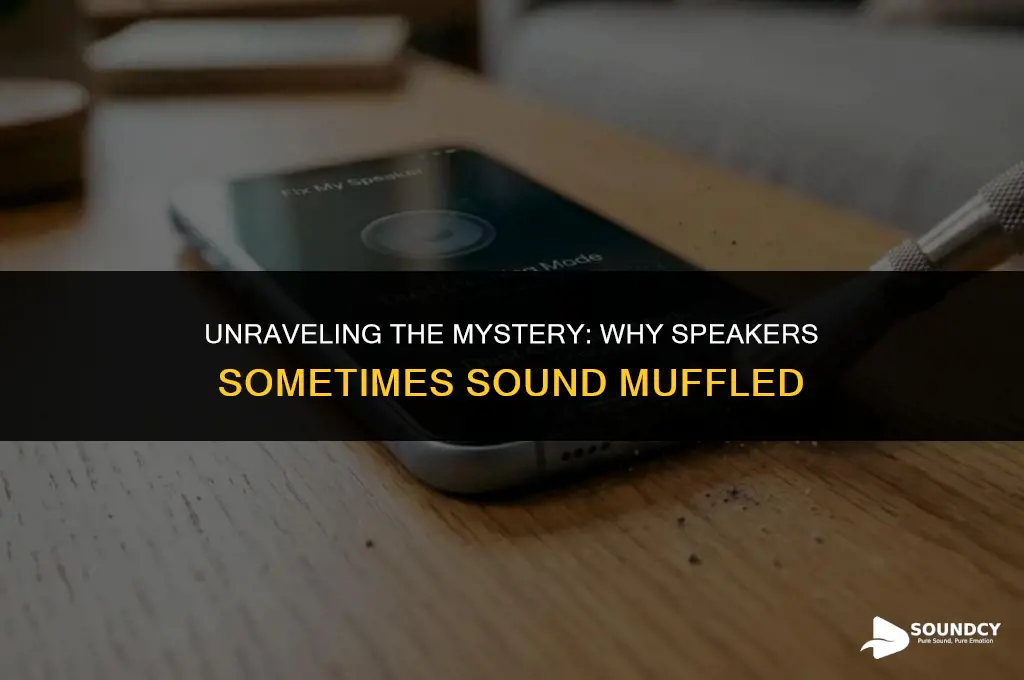 what causes a speaker to make a muffled sound