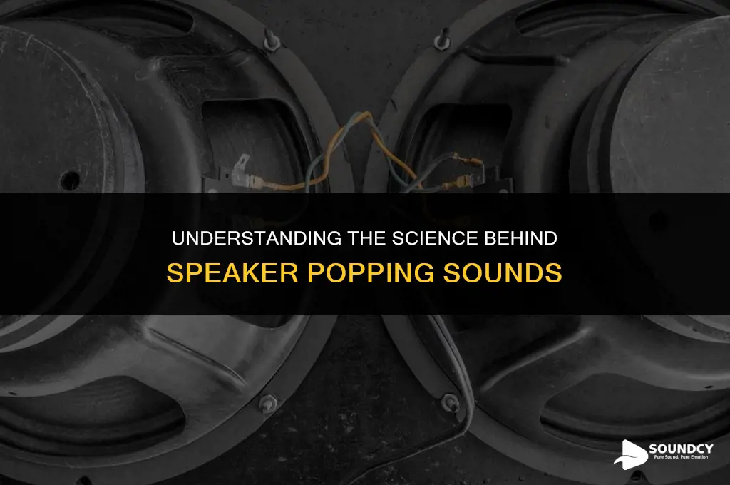 what causes a speaker to make a popping sound