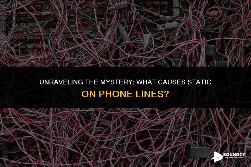 what causes a static sound on my phone line