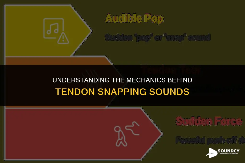 what causes a tendon to make a snapping sound