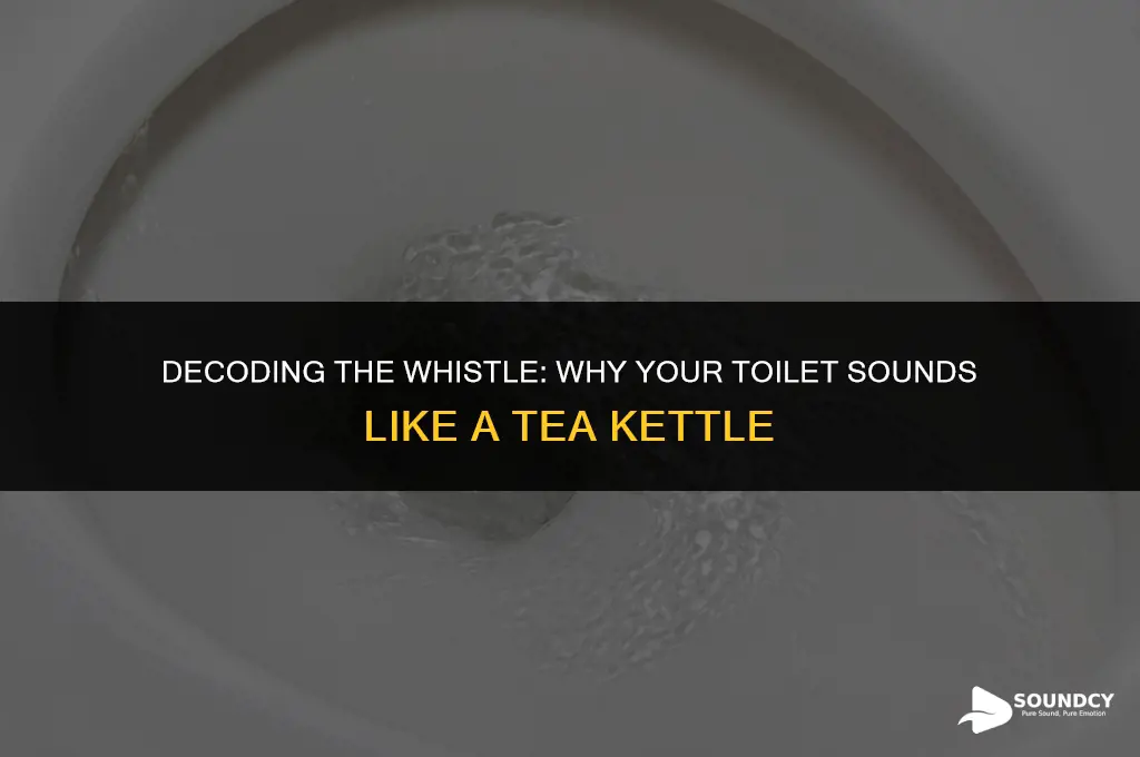 what causes a toilet to make a whistling sound