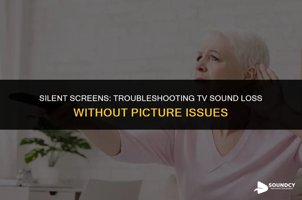 what causes a tv to lose sound not picture