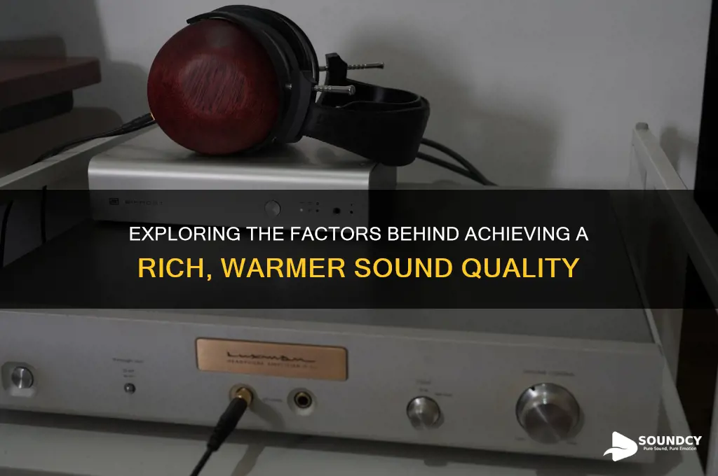 what causes a warmer sound