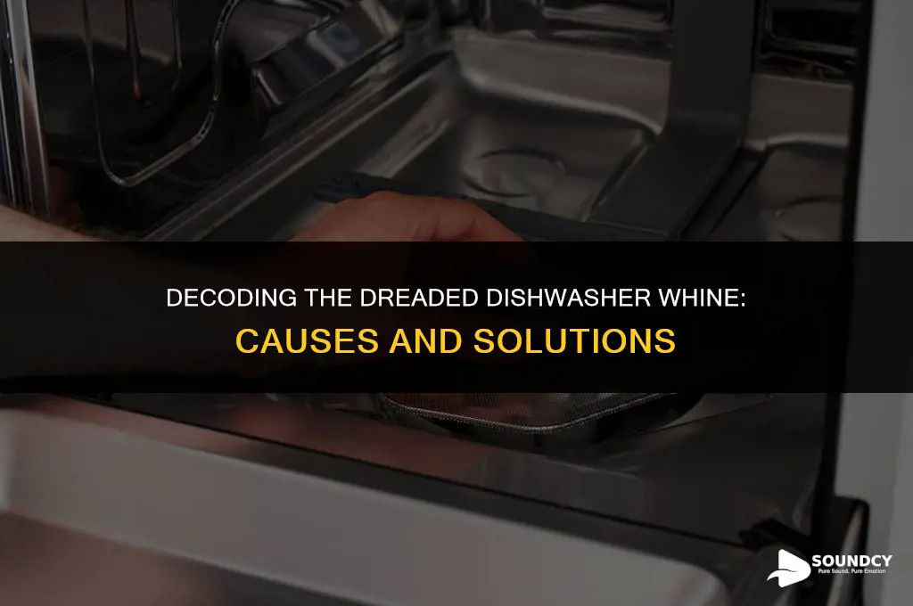 what causes a whining sound when the dishwasher starts