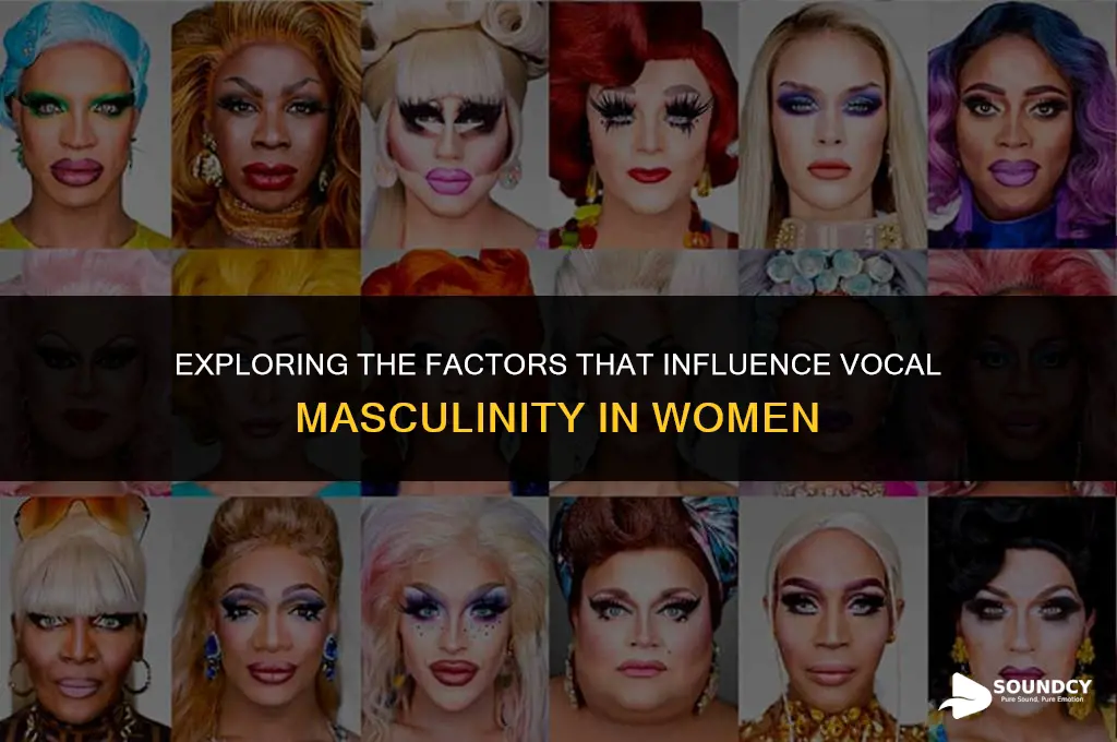what causes a woman to sound like a man