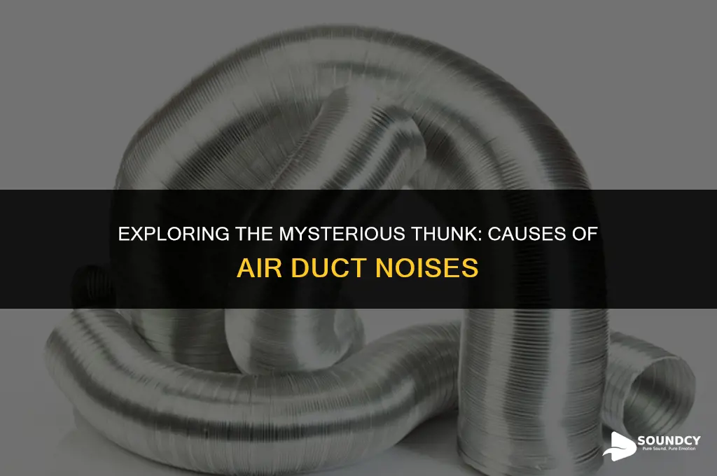 what causes air ducts to make a thunk sound
