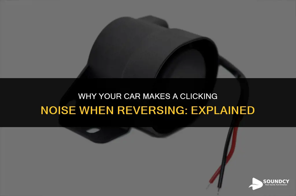 what causes clicking sound from vehicle when backing up