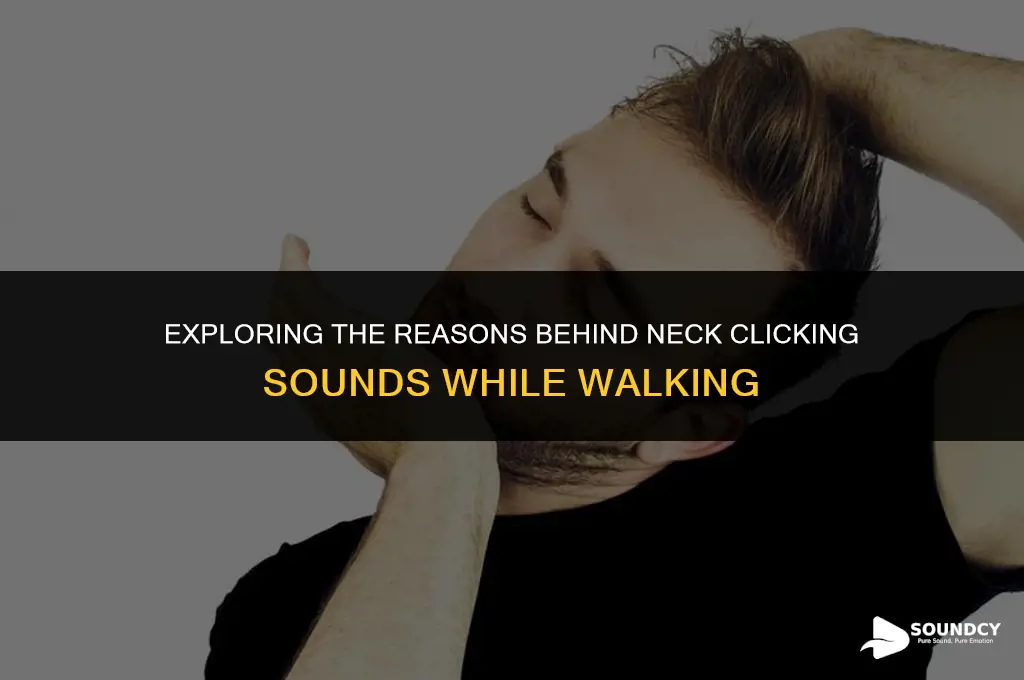 what causes clicking sound in the neck while walking