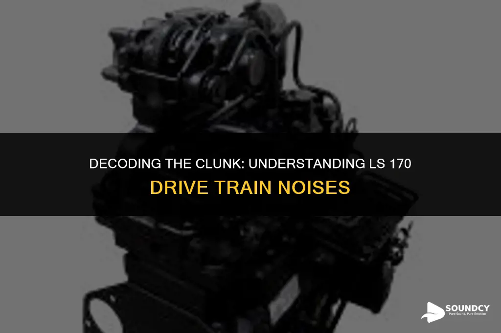 what causes clunking sound in ls 170 drive train