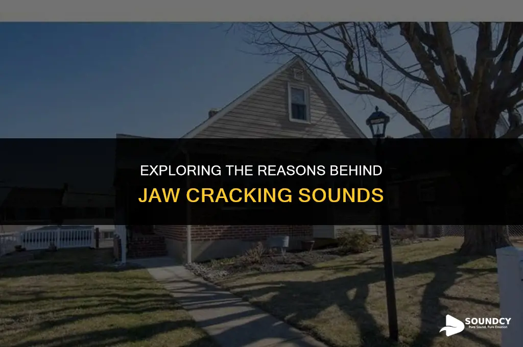 what causes cracking sound when i open my mouth